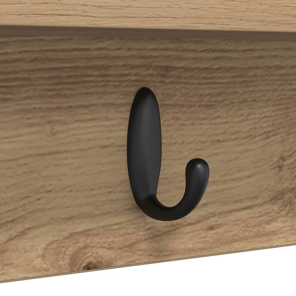 Vægmonteret Jakkeholder Artisan Egetræ 80 x 10,5 x 18 cm