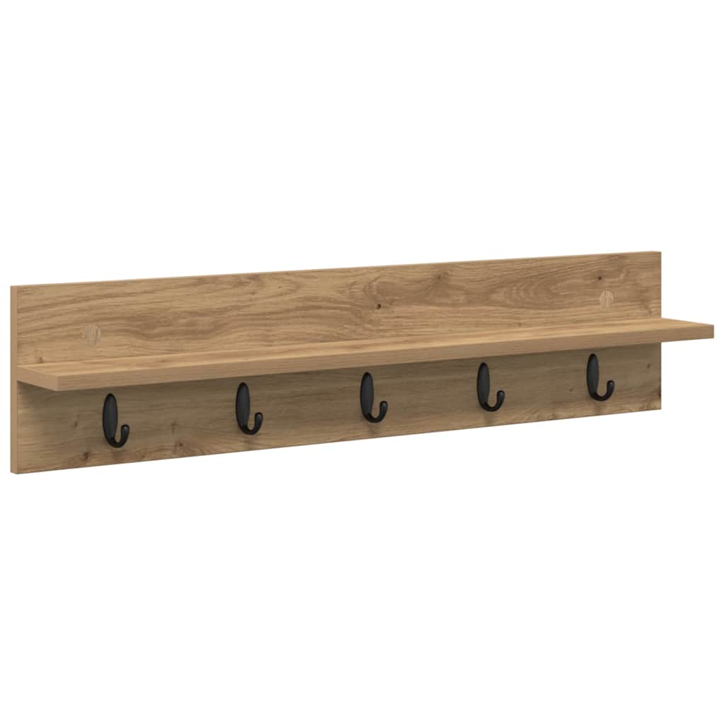 Vægmonteret Jakkeholder Artisan Egetræ 80 x 10,5 x 18 cm