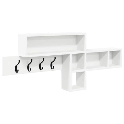 Vægmonteret Jakkeholder Vægmonteret Hvid 100 x 12 x 43,5 cm