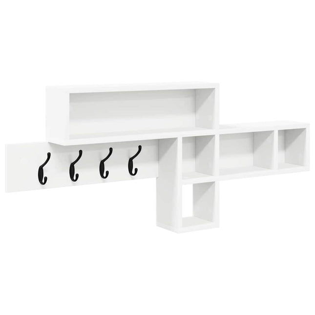 Vægmonteret Jakkeholder Vægmonteret Hvid 100 x 12 x 43,5 cm