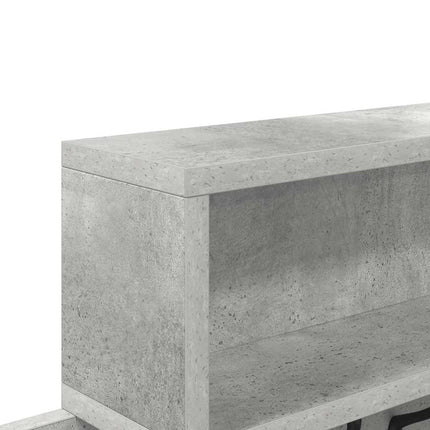 Vægmonteret Jakkeholder med hylde Beton Grå 100 x 12 x 43,5 cm