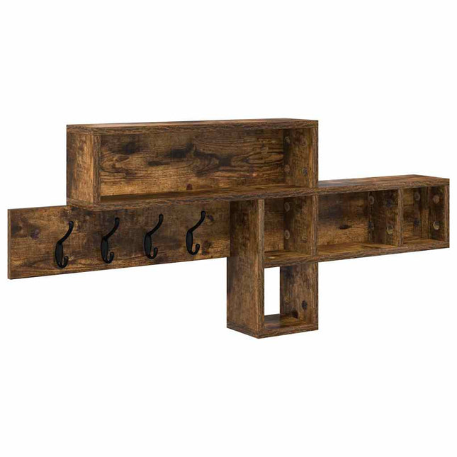 Vægmonteret Jakkeholder Vægmonteret Røget eg 100 x 12 x 43,5 cm