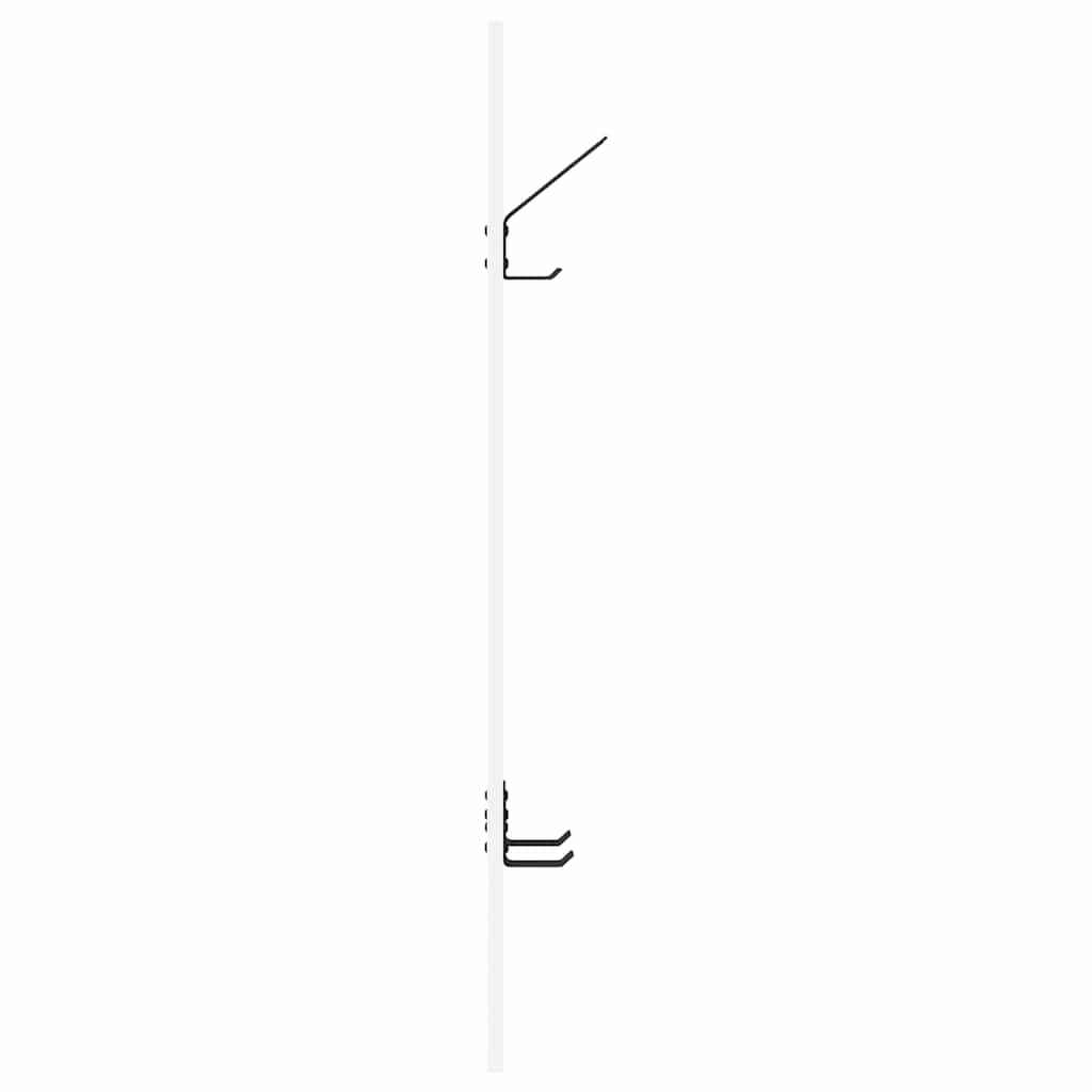 Vægmonteret Jakkeholder Hvid 20 x 1,5 x 100 cm Konstrueret træ