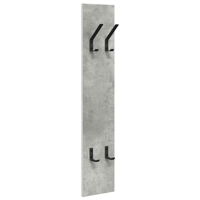 Vægmonteret Jakkeholder Vægmonteret Beton Grå 20 x 1,5 x 100 cm