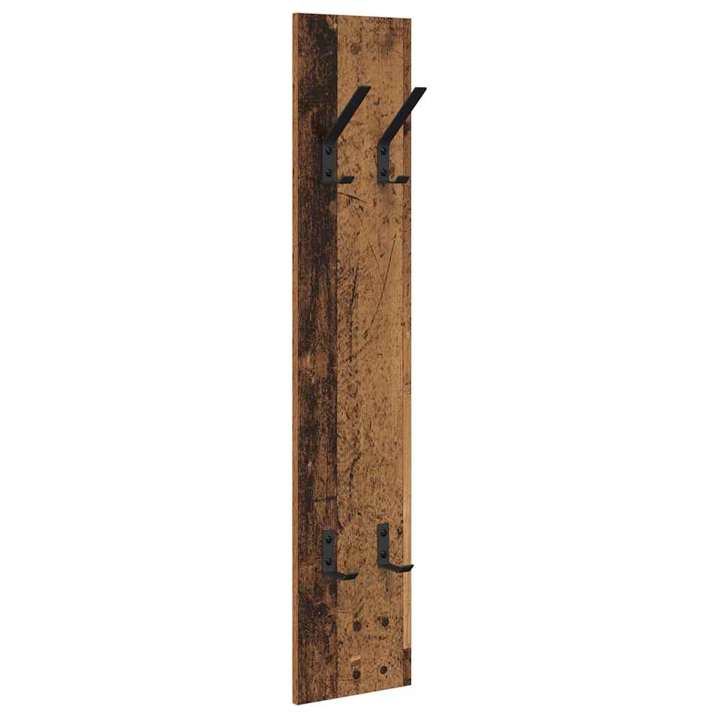 Vægmonteret Jakkeholder Gammelt træ 20 x 1,5 x 100 cm