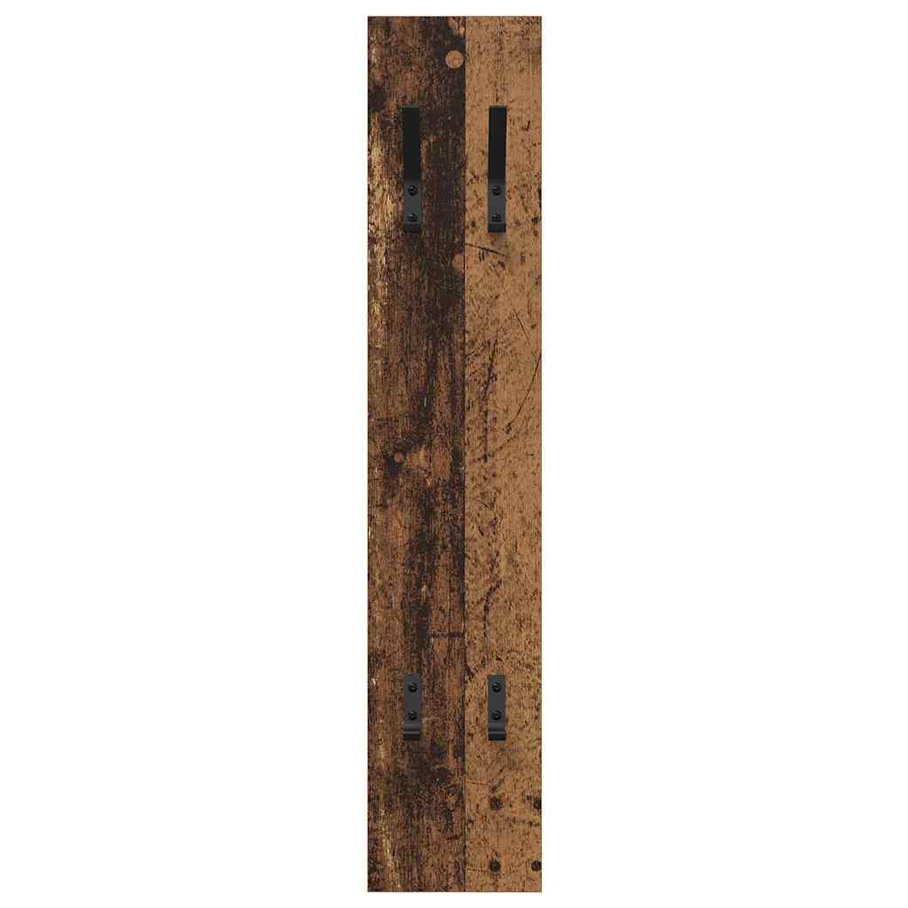 Vægmonteret Jakkeholder Gammelt træ 20 x 1,5 x 100 cm