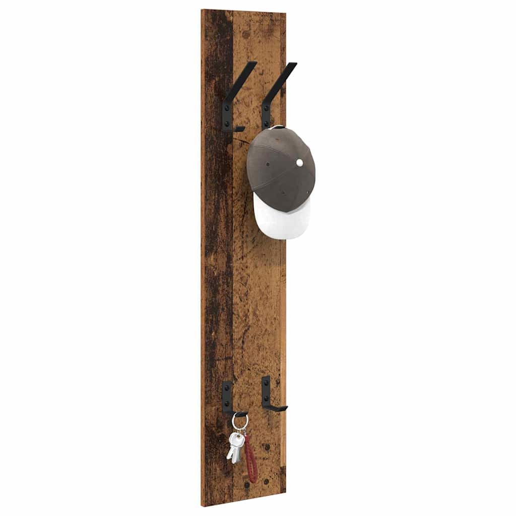 Vægmonteret Jakkeholder Gammelt træ 20 x 1,5 x 100 cm