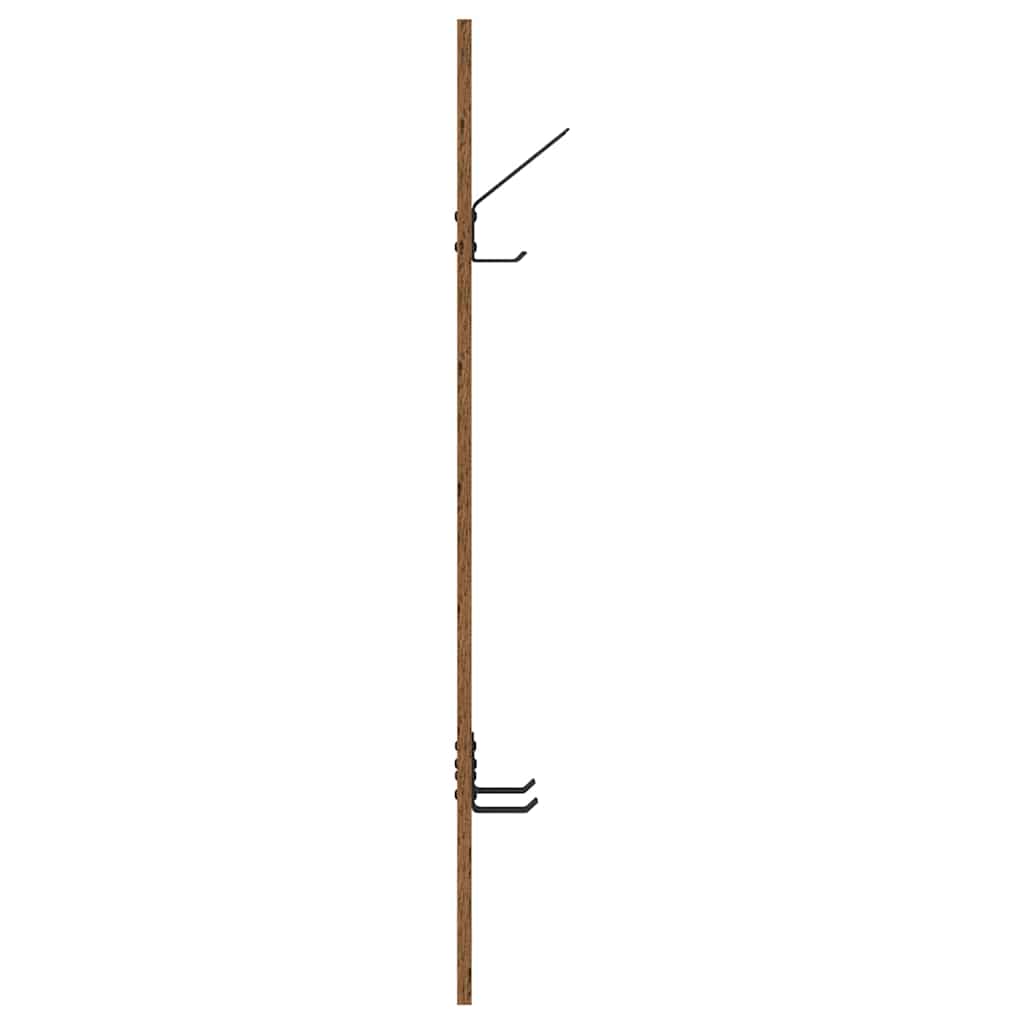 Vægmonteret Jakkeholder Gammelt træ 20 x 1,5 x 100 cm