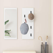 Vægmonteret Jakkeholder Hvid 30 x 1,5 x 80 cm Konstrueret træ