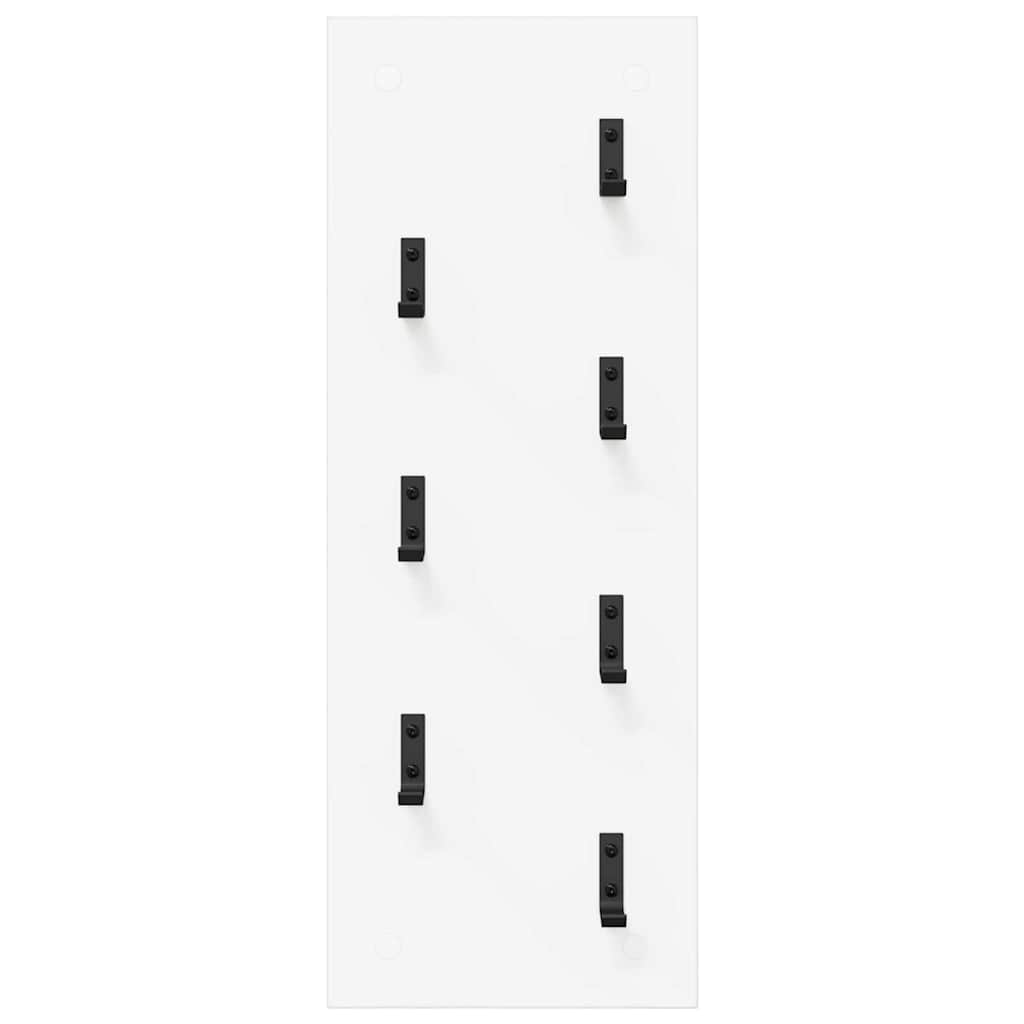 Vægmonteret Jakkeholder Hvid 30 x 1,5 x 80 cm Konstrueret træ
