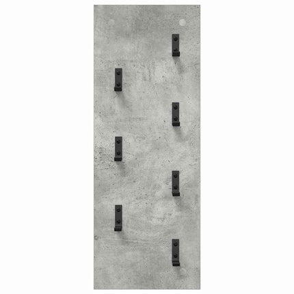 Vægmonteret Jakkeholder Vægmonteret Beton Grå 30 x 1,5 x 80 cm