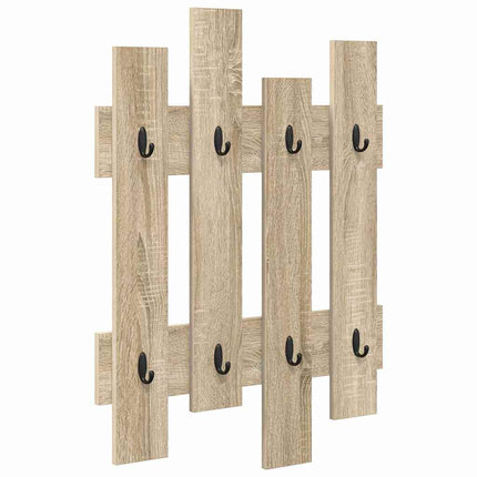 Vægmonteret Jakkeholder Vægmonteret Sonoma eg 60 x 3 x 82 cm