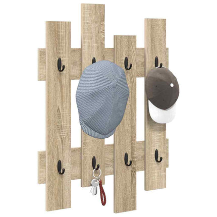 Vægmonteret Jakkeholder Vægmonteret Sonoma eg 60 x 3 x 82 cm