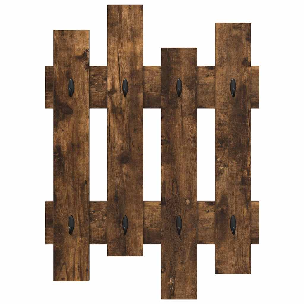 Vægmonteret Jakkeholder Røget eg 60 x 3 x 82 cm Konstrueret træ