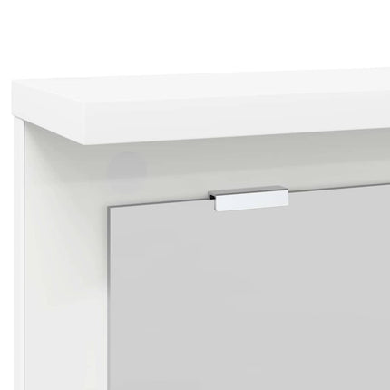 Vægmonteret Jakkeholder Hvid 85 x 10 x 45 cm Konstrueret træ