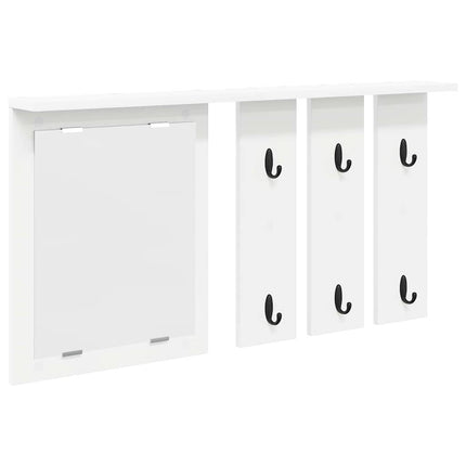 Vægmonteret Jakkeholder Hvid 85 x 10 x 45 cm Konstrueret træ
