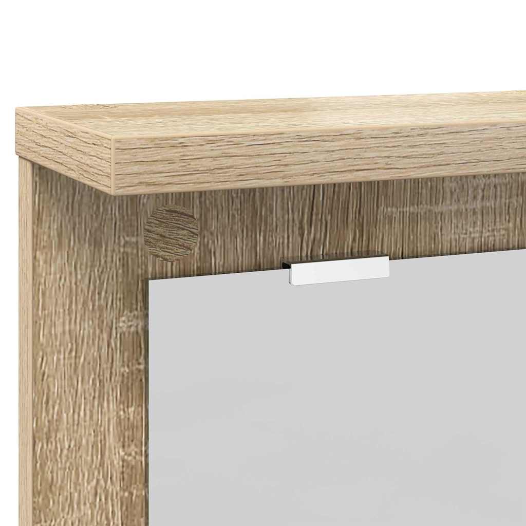 Vægmonteret Jakkeholder med hylde Sonoma-eg 85 x 10 x 45 cm