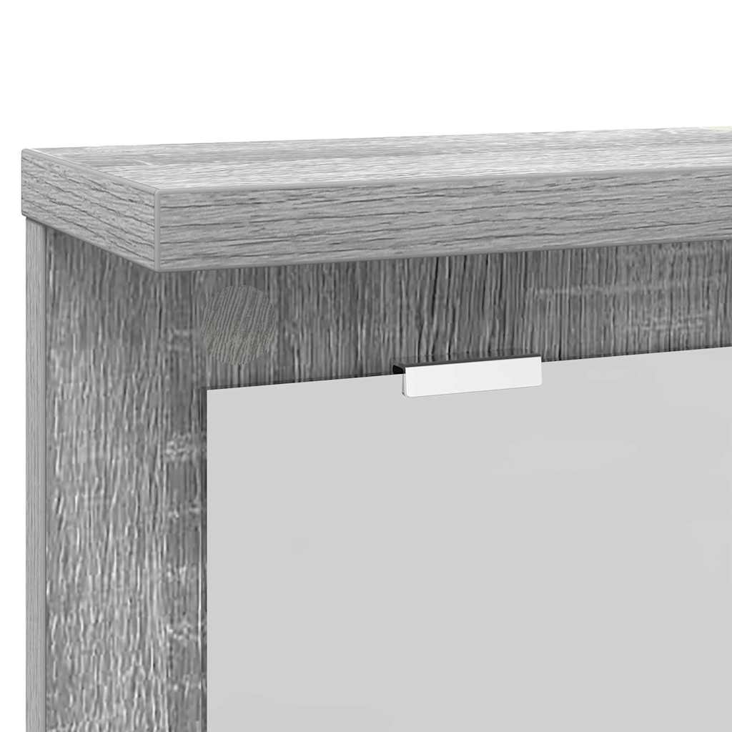 Vægmonteret Jakkeholder med hylde Grå sonoma-eg 85 x 10 x 45 cm