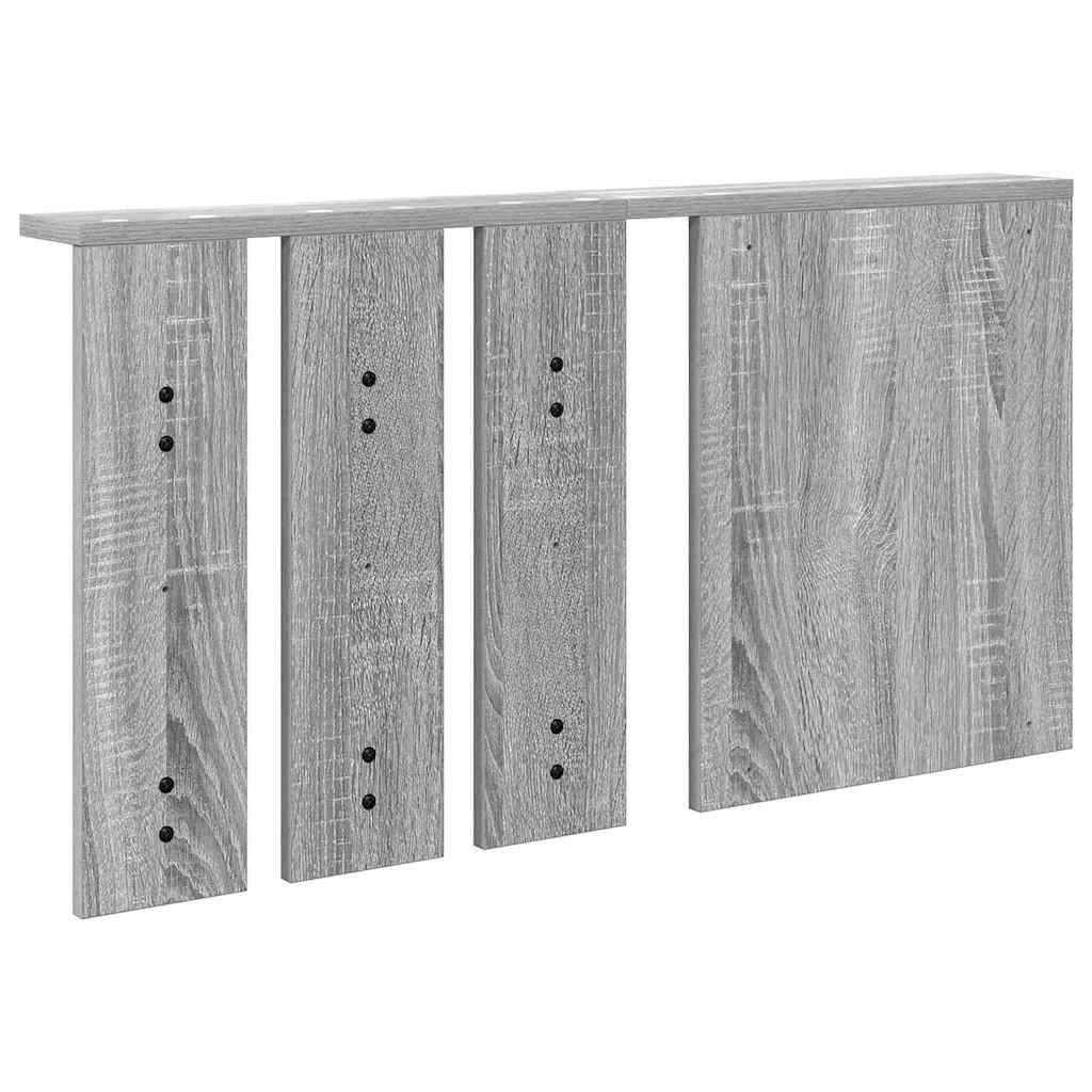 Vægmonteret Jakkeholder med hylde Grå sonoma-eg 85 x 10 x 45 cm