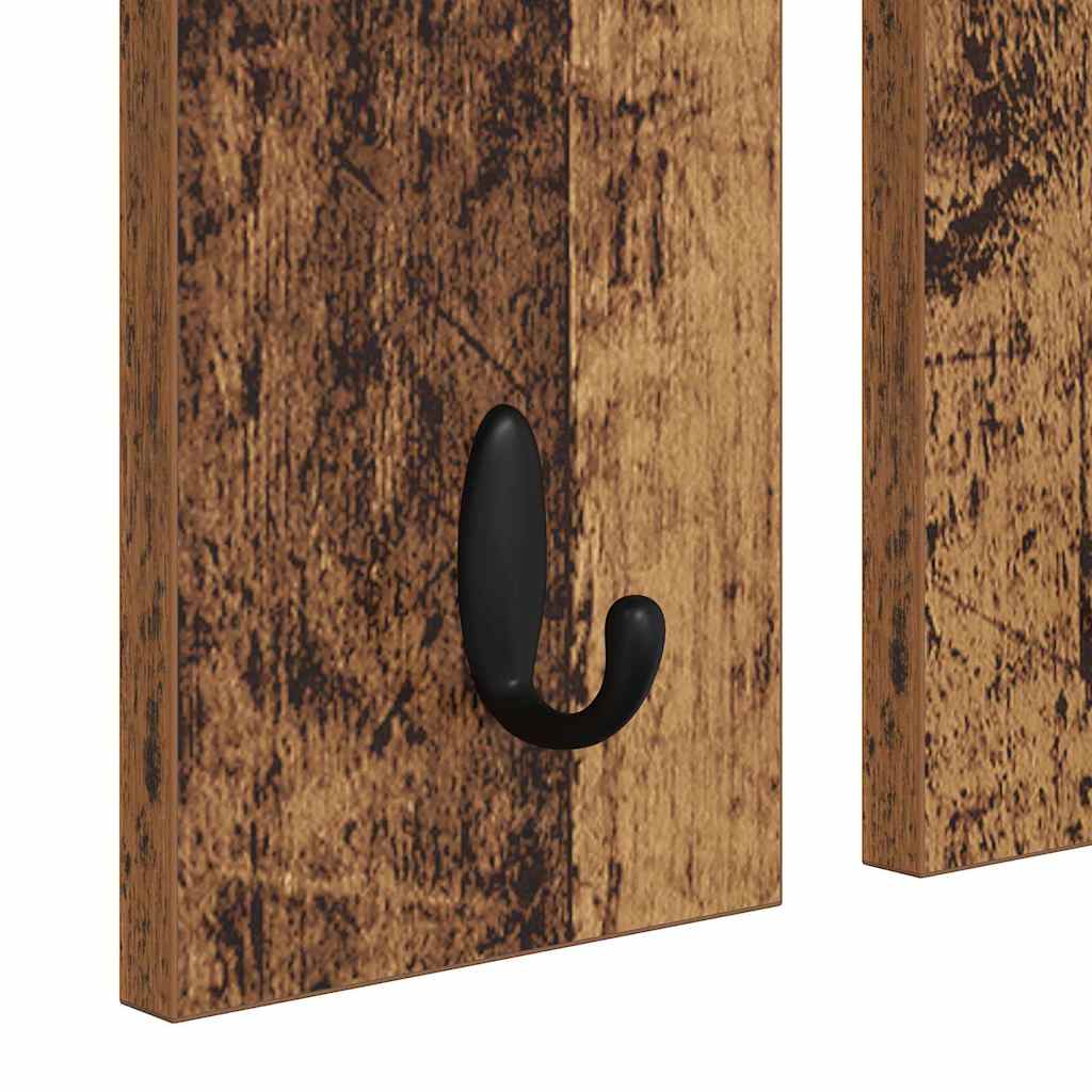 Vægmonteret Jakkeholder med hylde Gammelt træ 85 x 10 x 45 cm