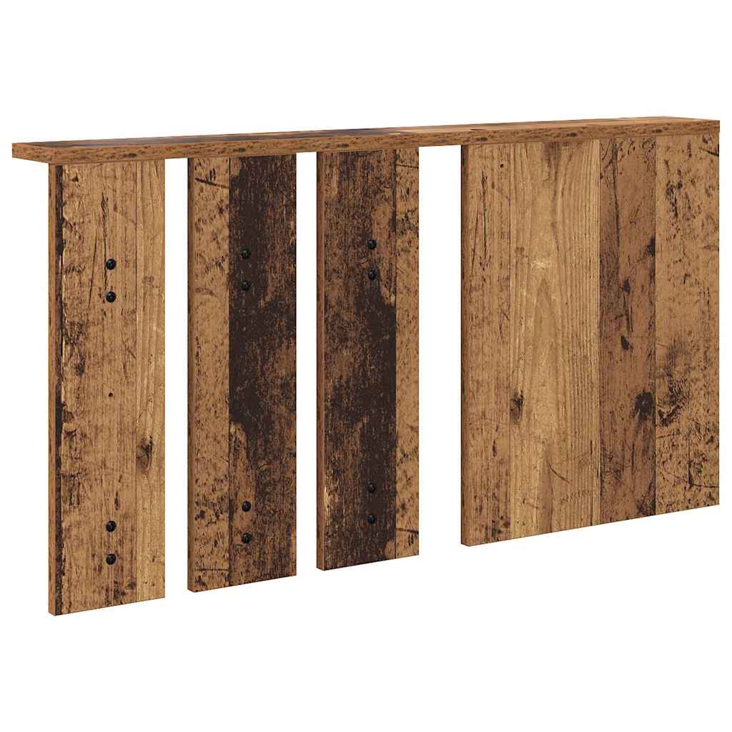 Vægmonteret Jakkeholder med hylde Gammelt træ 85 x 10 x 45 cm