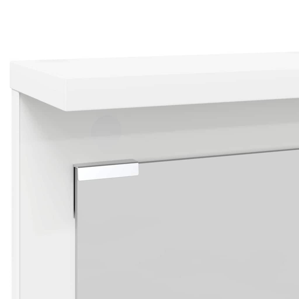 Vægmonteret Jakkeholder Hvid 84 x 10 x 80 cm Konstrueret træ