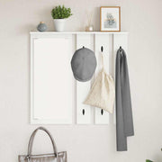 Vægmonteret Jakkeholder Hvid 84 x 10 x 80 cm Konstrueret træ