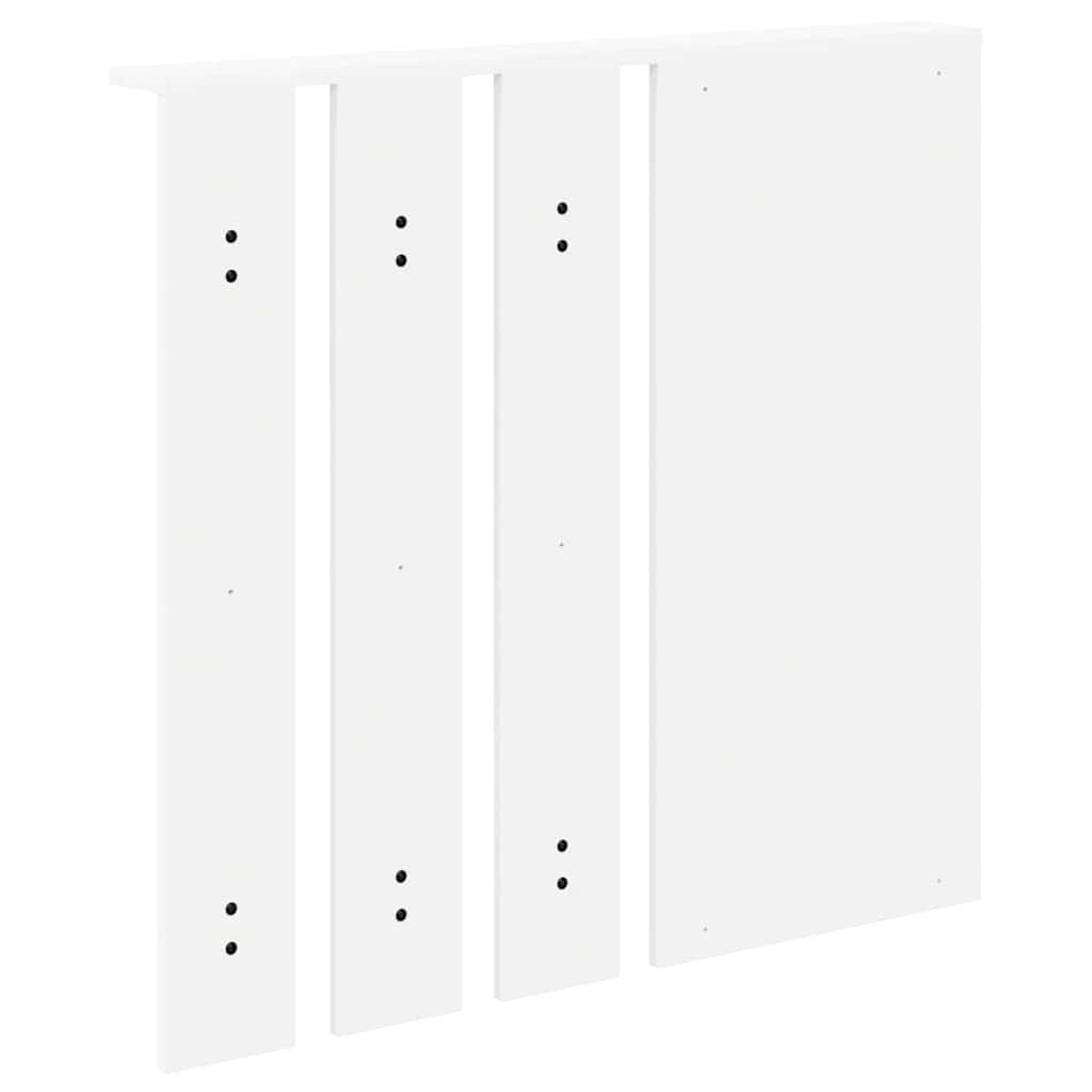 Vægmonteret Jakkeholder Hvid 84 x 10 x 80 cm Konstrueret træ
