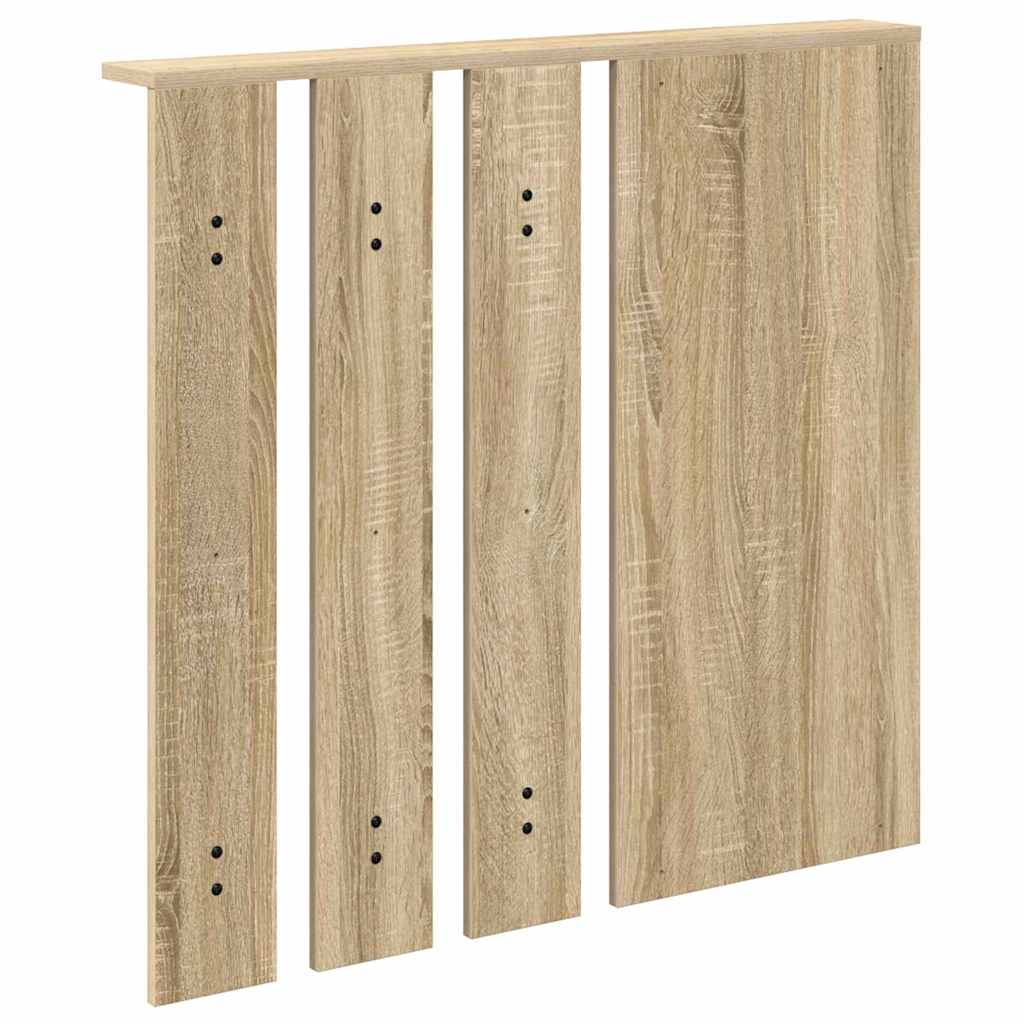 Vægmonteret Jakkeholder med hylde Sonoma-eg 84 x 10 x 80 cm
