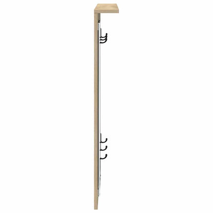 Vægmonteret Jakkeholder Vægmonteret Sonoma-eg 84 x 10 x 80 cm