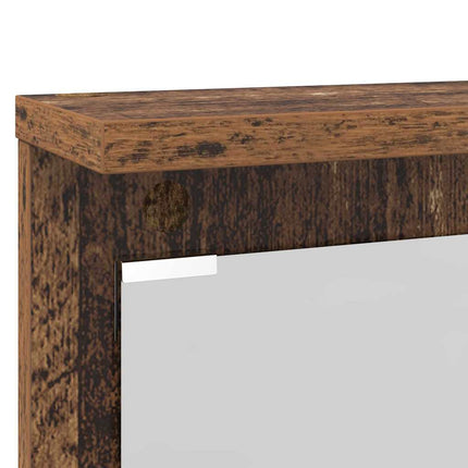 Vægmonteret Jakkeholder med hylde Gammelt træ 84 x 10 x 80 cm