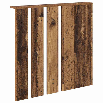 Vægmonteret Jakkeholder med hylde Gammelt træ 84 x 10 x 80 cm