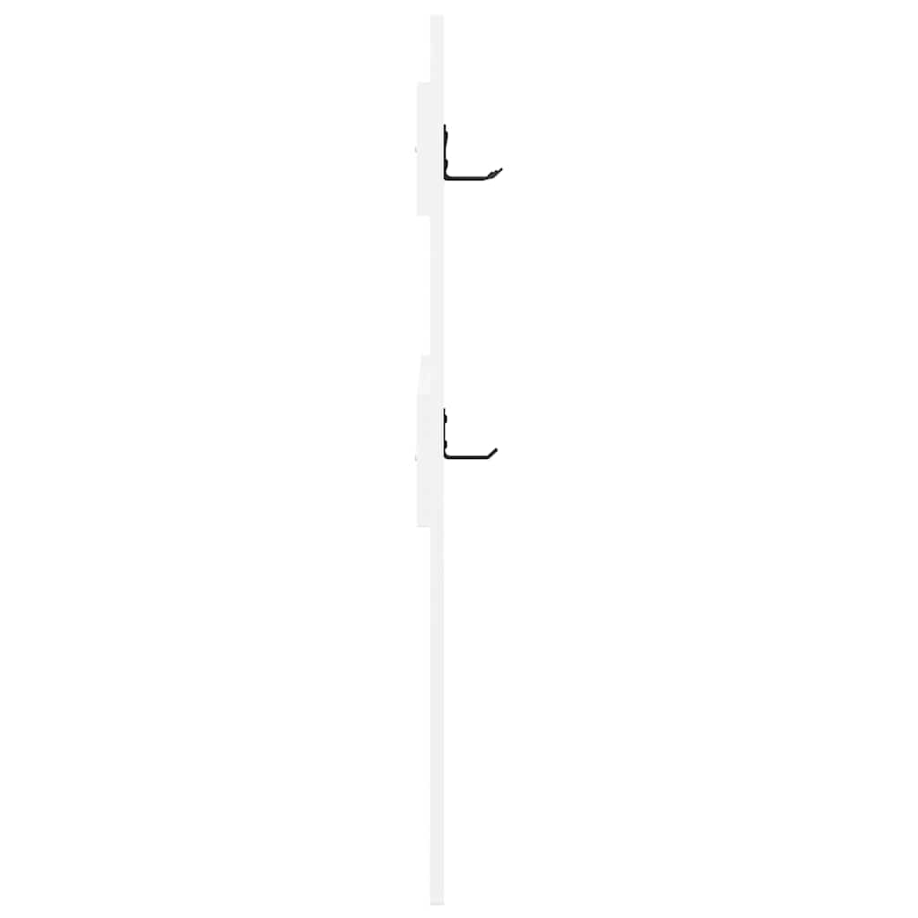 Vægmonteret Jakkeholder Hvid 65 x 3 x 100 cm Konstrueret træ