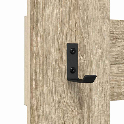 Vægmonteret Jakkeholder Vægmonteret Sonoma eg 65 x 3 x 100 cm