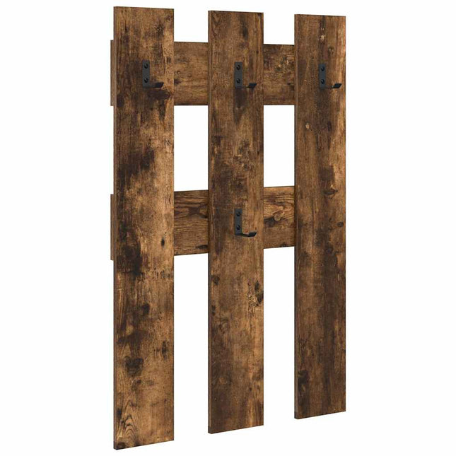 Vægmonteret Jakkeholder Vægmonteret Røget eg 65 x 3 x 100 cm