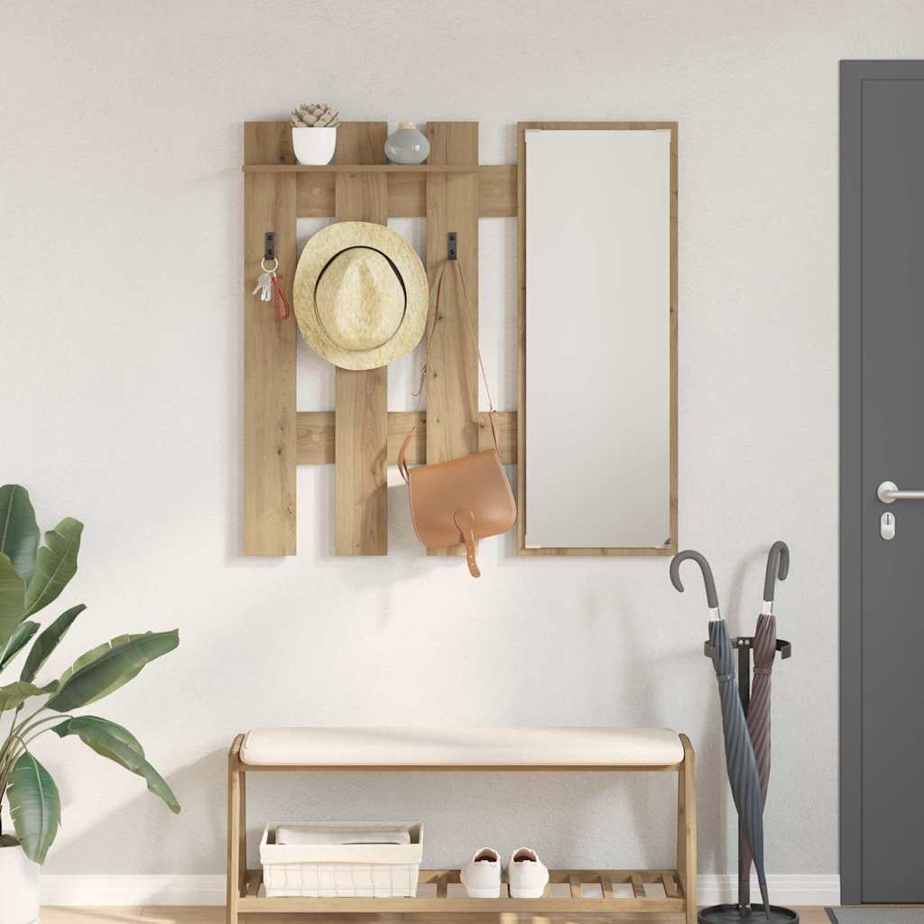 Vægmonteret Jakkeholder Artisan Egetræ 100 x 10 x 100 cm