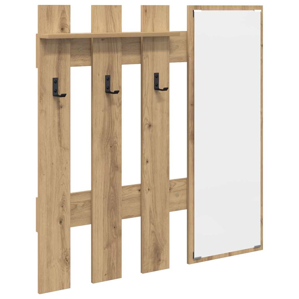 Vægmonteret Jakkeholder Artisan Egetræ 100 x 10 x 100 cm