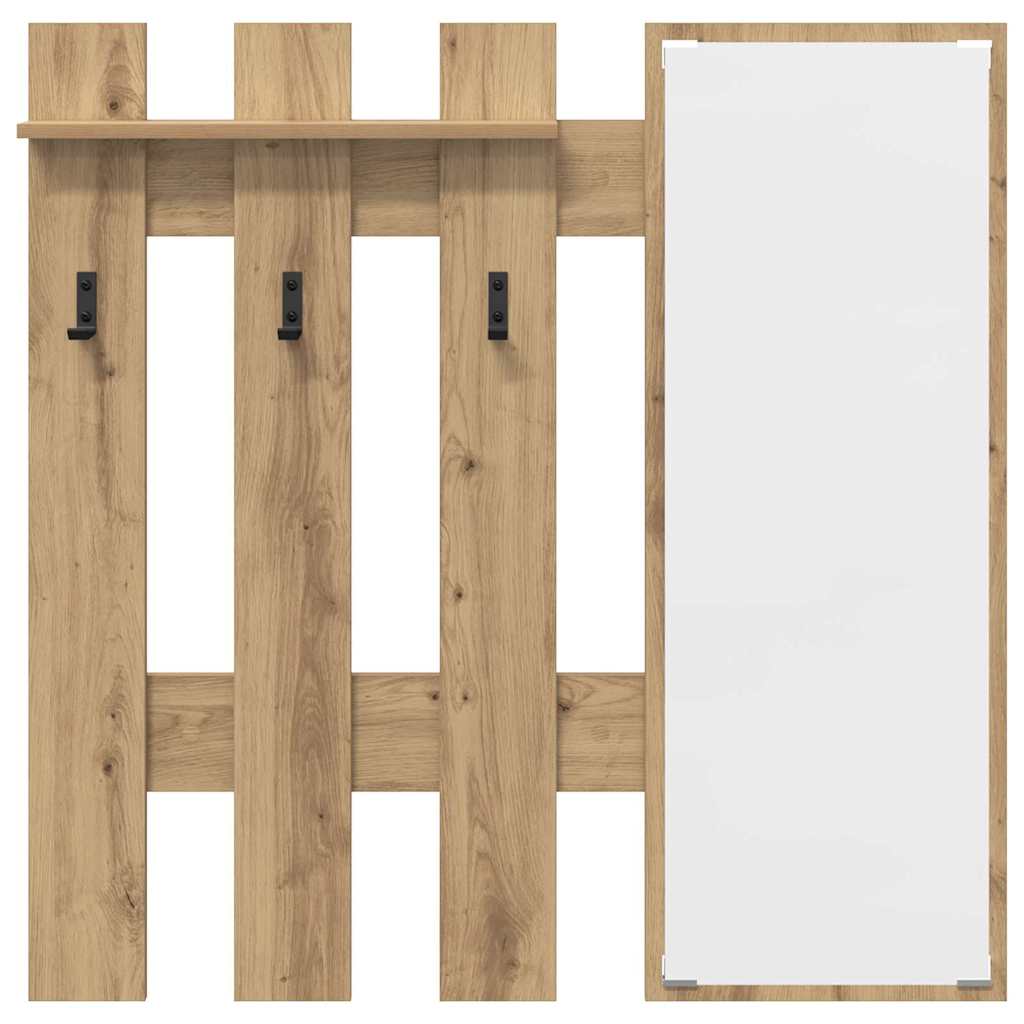 Vægmonteret Jakkeholder Artisan Egetræ 100 x 10 x 100 cm