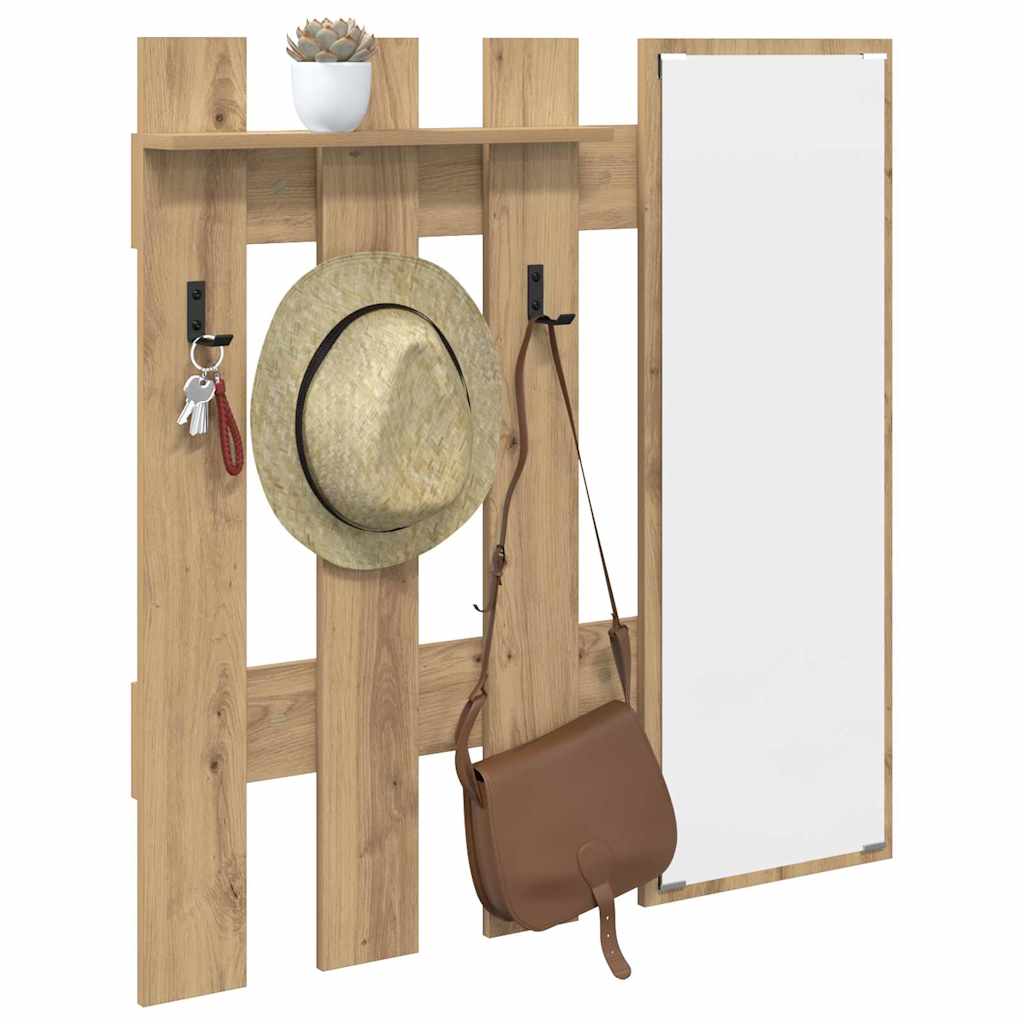 Vægmonteret Jakkeholder Artisan Egetræ 100 x 10 x 100 cm