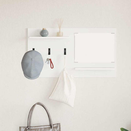 Vægmonteret Jakkeholder Vægmonteret Hvid 90 x 10 x 50 cm