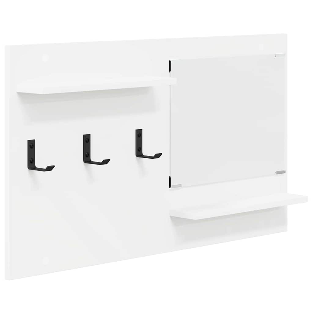 Vægmonteret Jakkeholder Hvid 90 x 10 x 50 cm Konstrueret træ