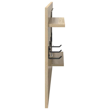Vægmonteret Jakkeholder Vægmonteret Sonoma eg 90 x 10 x 50 cm