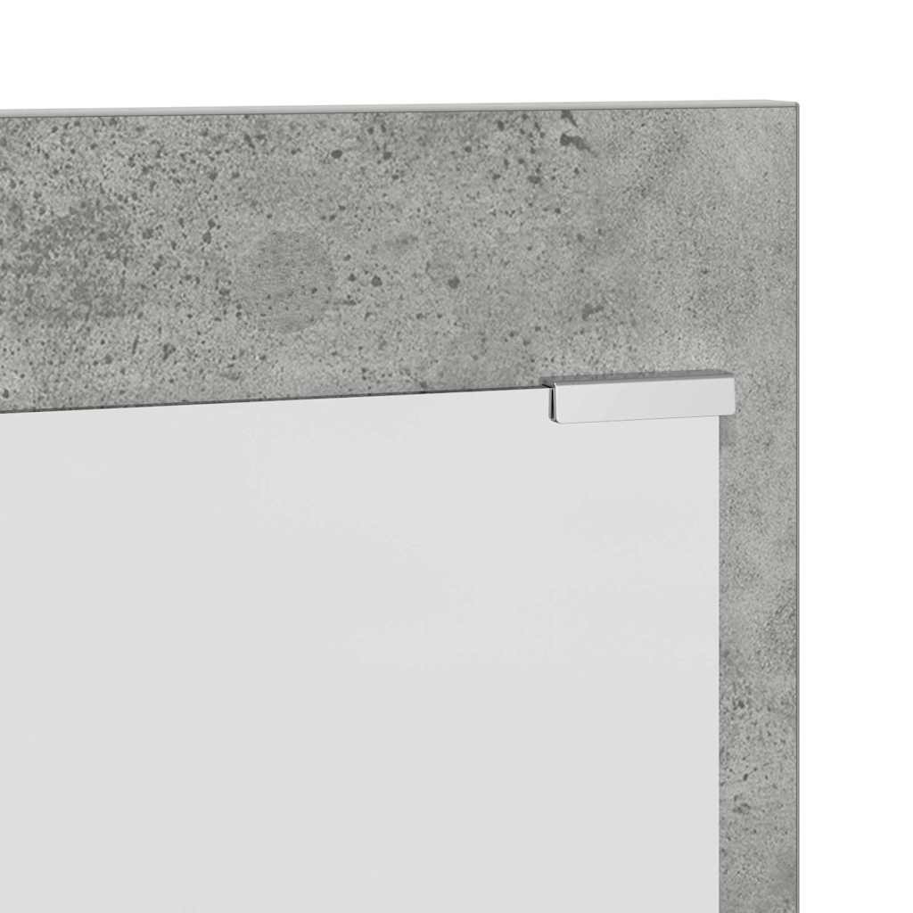 Vægmonteret Jakkeholder med hylde Beton Grå 90 x 10 x 50 cm