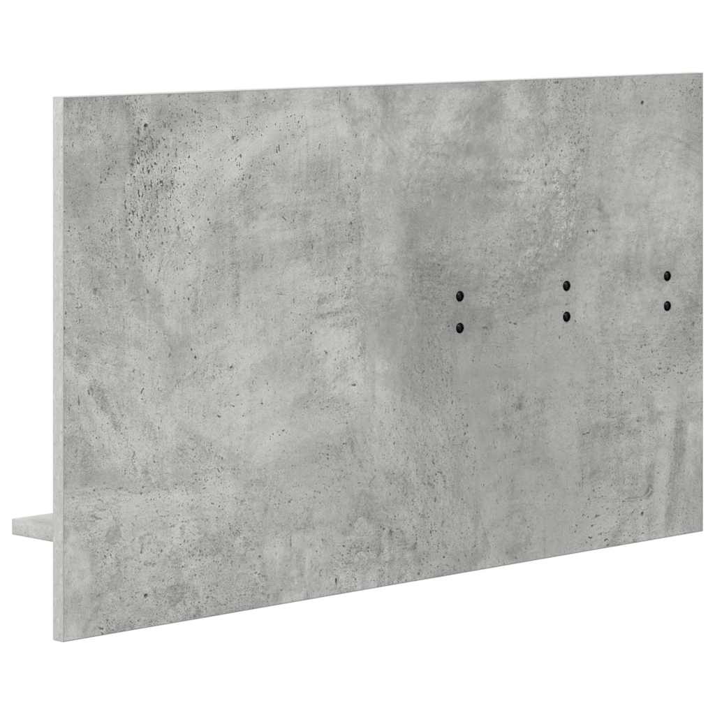 Vægmonteret Jakkeholder med hylde Beton Grå 90 x 10 x 50 cm