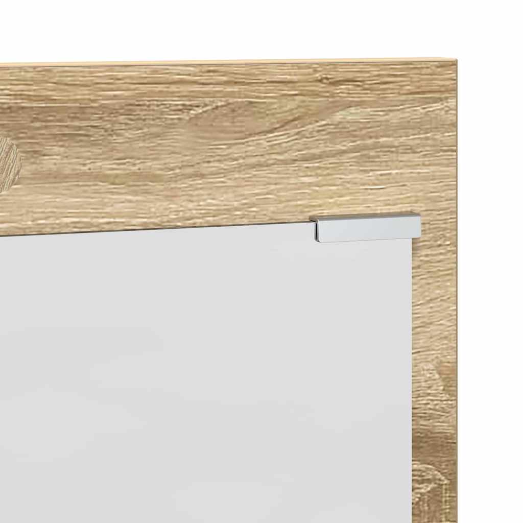 Vægmonteret Jakkeholder med hylde Sonoma eg 70 x 10 x 90 cm