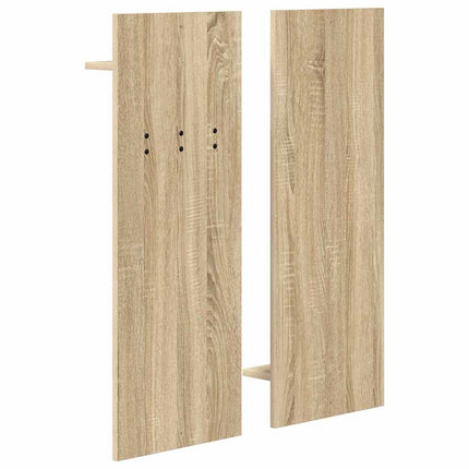 Vægmonteret Jakkeholder med hylde Sonoma eg 70 x 10 x 90 cm