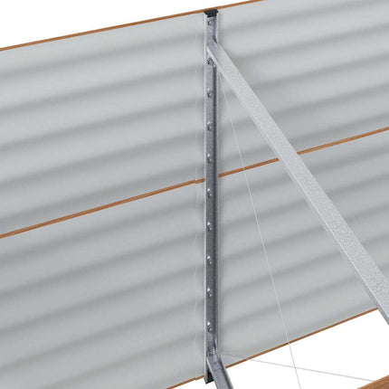 Hævet bed Brun 240 x 80 x 81 cm Stål
