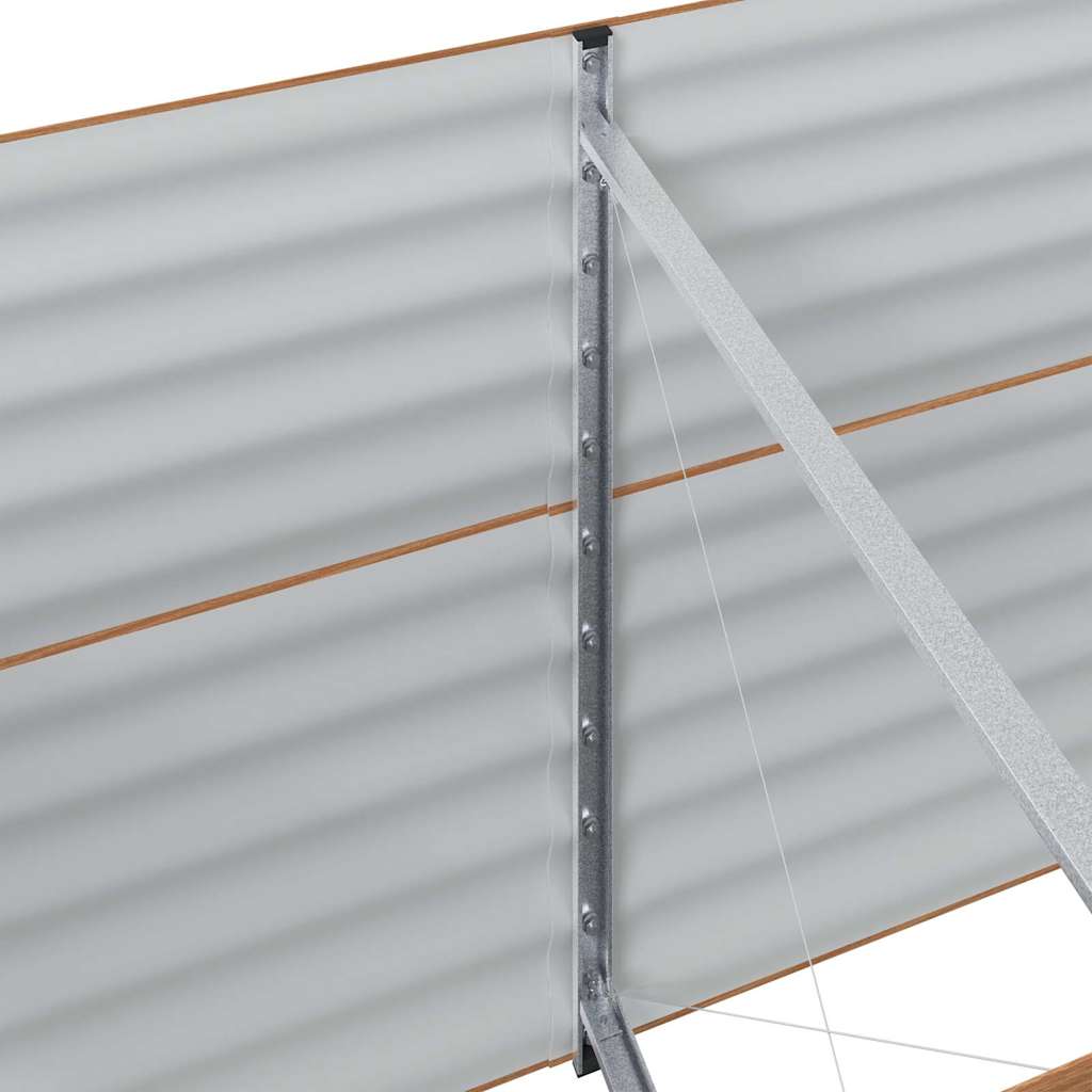 Højbed Brun 240 x 80 x 81 cm Stål