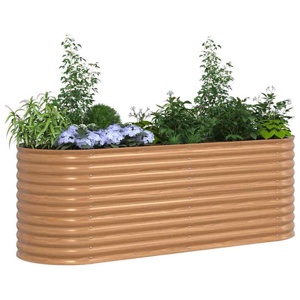 Hævet bed Brun 240 x 80 x 81 cm Stål