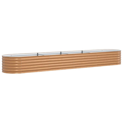 Hævet bed Brun 400 x 80 x 44 cm Stål